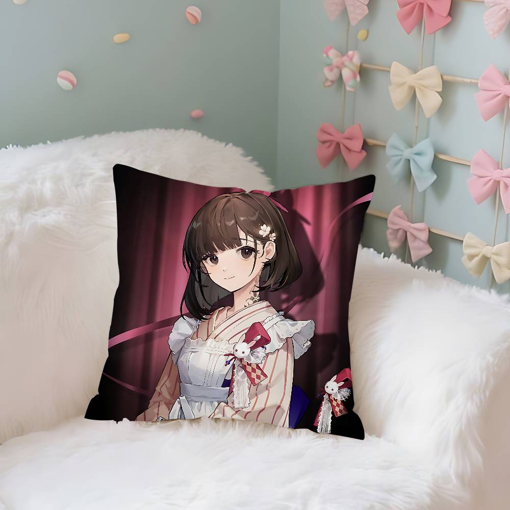 R-Reverse1999 Anime Pillow Case Cushion Cover Soft Cute Throw Pillow Case For Car Sofa Pillowcase Polyester With Zipper