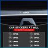 Car Steering Wheel Emblem Decal Car Interior Emblem 3D Sticker For Opel Astra H G J Insignia Mokka Zafira Corsa Vectra B C D