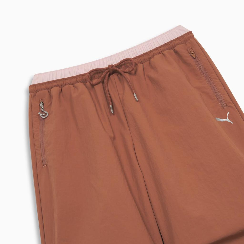 Puma Race Ahead Woven Lace-Up Mid-Rise Casual Pants Women pants 63617490