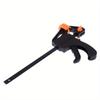 2pcs 4.0inch Black Metal F Clamps, Quick Ratchet Release Woodworking Clips for DIY Carpentry, Industrial Hand Tools