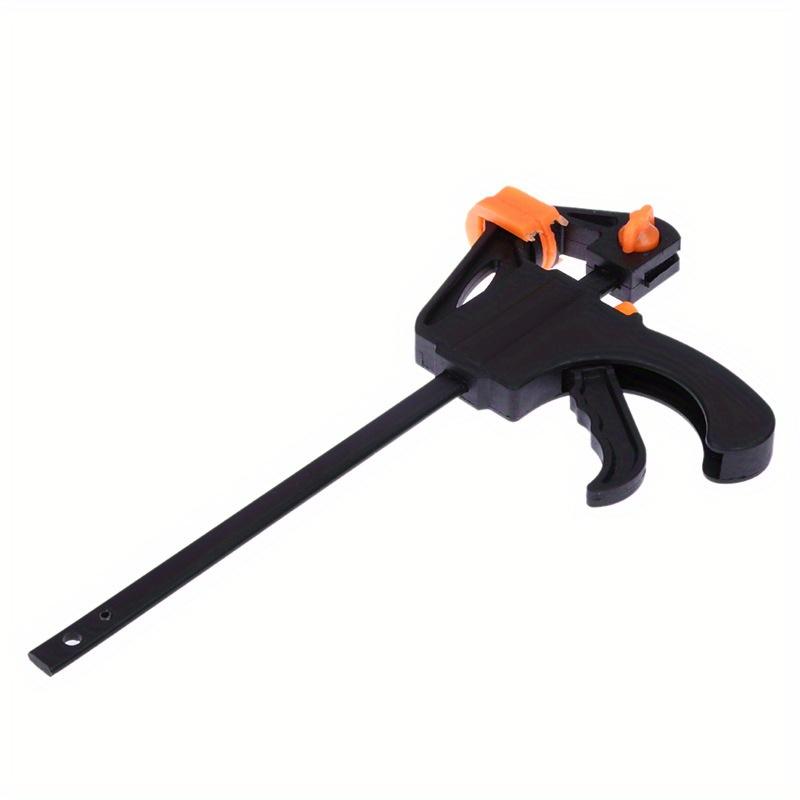 2pcs 4.0inch Black Metal F Clamps, Quick Ratchet Release Woodworking Clips for DIY Carpentry, Industrial Hand Tools