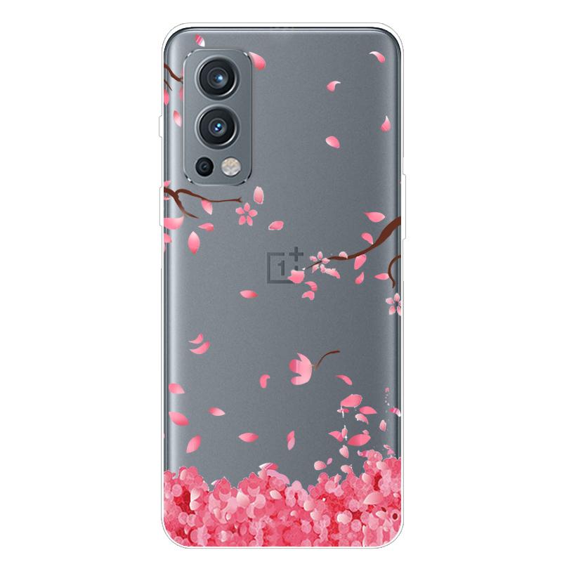 Für OnePlus Nord 2 5G Hülle TPU Silikon Weich Cartoon Transparent Hülle für One Plus Nord 2 5G Handyhülle Nord2 5G Transparente Coque