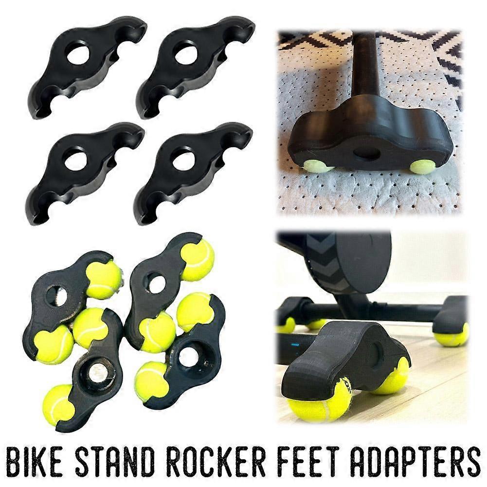 4 Pack Indoor Cycling Snap Rocker Feet Adapters,for Bike Resistance
