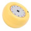 Kitchen Visual Timer Magnetic Visual Cooking Mechanical Timer with Loud Alarm for Nap Alarm Study Reminder Creamy Yellow