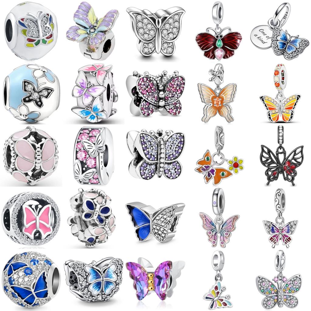 Early Spring Elegant Butterfly Pattern Decorative Charms Beads Original Copper Bracelet Ladies' Choice Diy Jewelry Accessories Gifts
