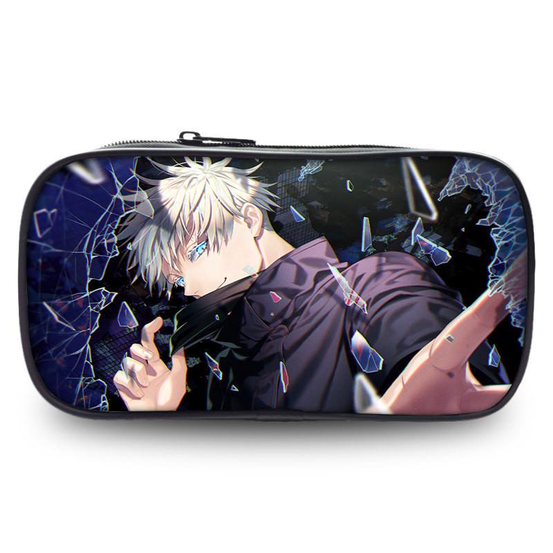 Jujutsu Kaisen Velkokapacitní pouzdro na tužky Odolná oxfordská tkanina Anime držák Papírnictví