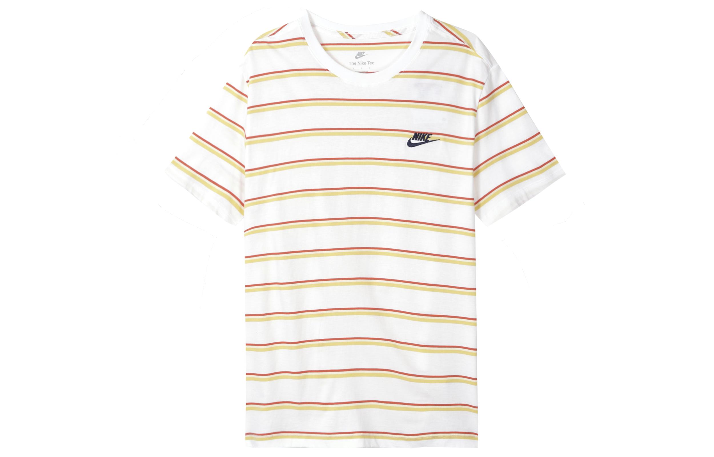 

Nike T Shirts Men s White Crew Neck Moderate Straight Fit DZ2986-100 S