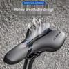 PLSELIS Breathable Non-slip Shock-Absorbing Wide Silicone Bike Saddle