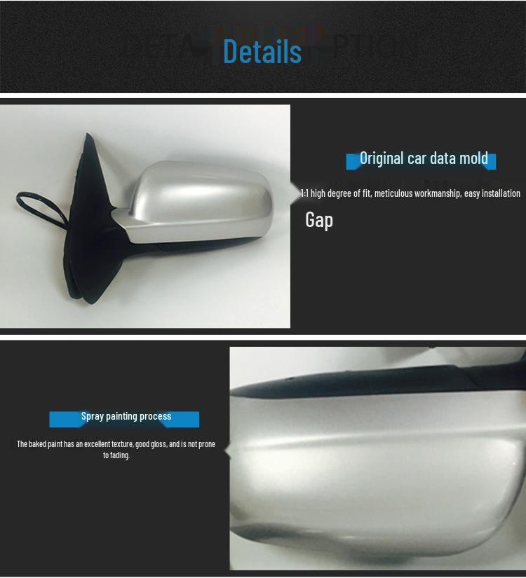 5-Wire Rearview Mirror for Volkswagen Bora with ABS Outer Shell