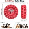 Durable Dog Chew Toy for Aggressive Chews, Solid Tire, Non-Toxic Resistant Rubber Teeth Cleaning Toys