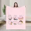 Warm Soft BlanketGirls Boys Camping A-Asamimichaan Throw Blanket  Flannel Bedspread For Home Decor Fluffy Sofa Bed Cover
