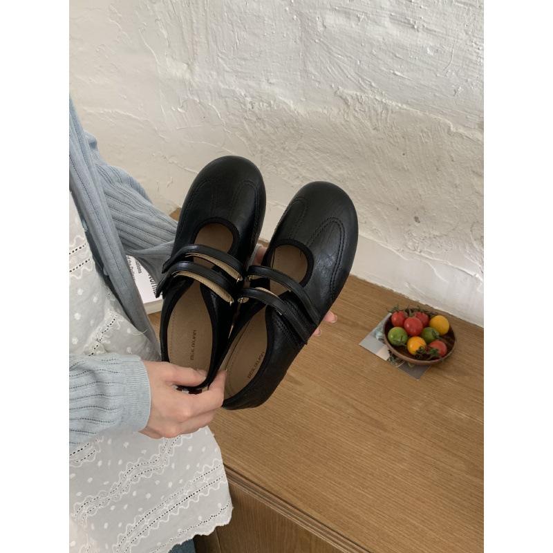 

Sports Mary Jane shoes children 2025 new flat Velcro single shoes casual ballet shoes 39 чёрный