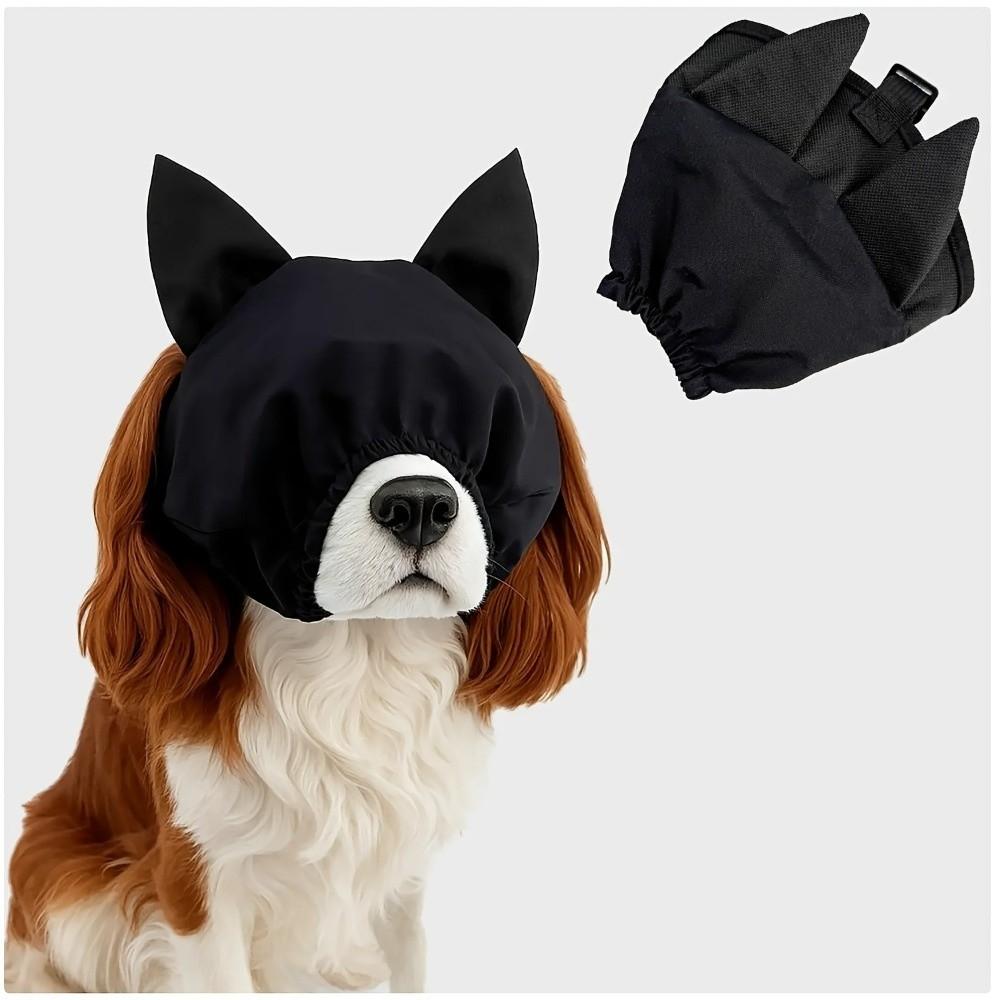 Noise Reduction Dog Pacify Eye Mask Light Blocking Anti Startle Pet Soothing Eye Mask Comfort Fit Stabilization Dog Calming Cap