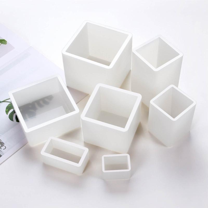Square Round Rectangle Mould Geometric Decorative Ornament Decors Silicone Mold