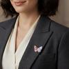 Hot Sale Ethnic Handmade Colorful Cute Butterfly Alloy Brooch for Women and Children As Party Gifts