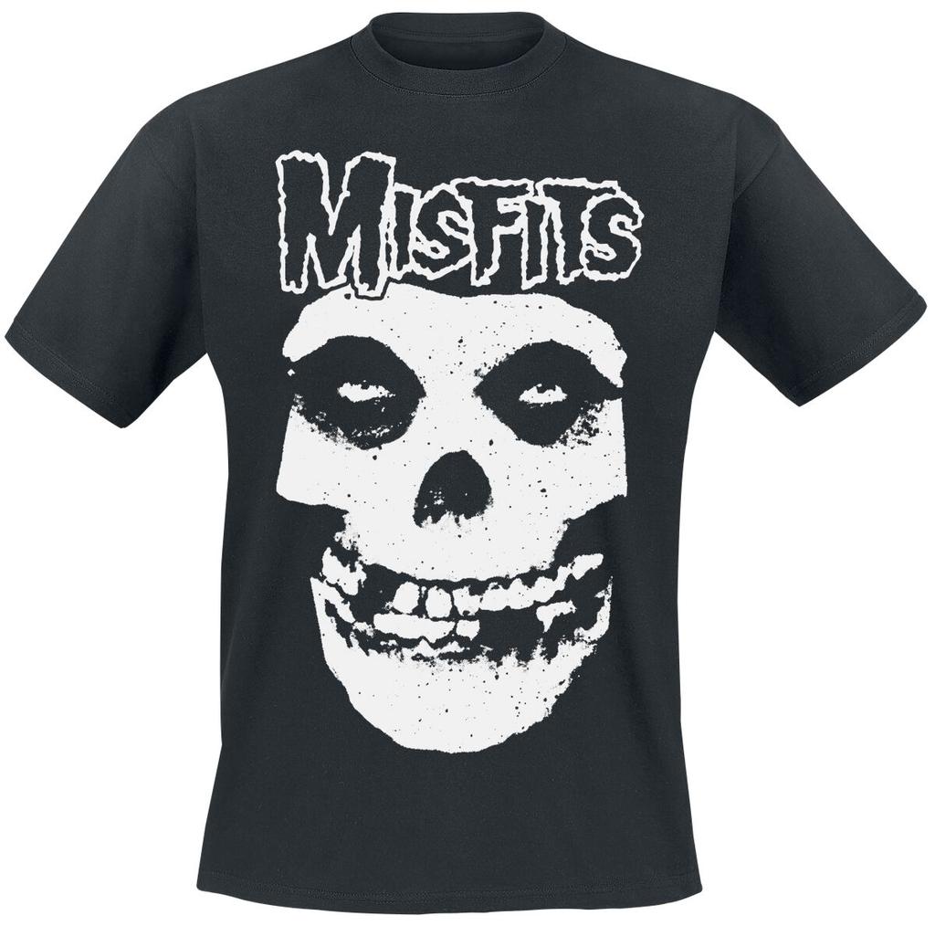 Heißes Misfits Baumwoll Band Shirt Unisex Sommer Kurzarm Mode Marke T-Shirt Luxus Lässig Vintage
