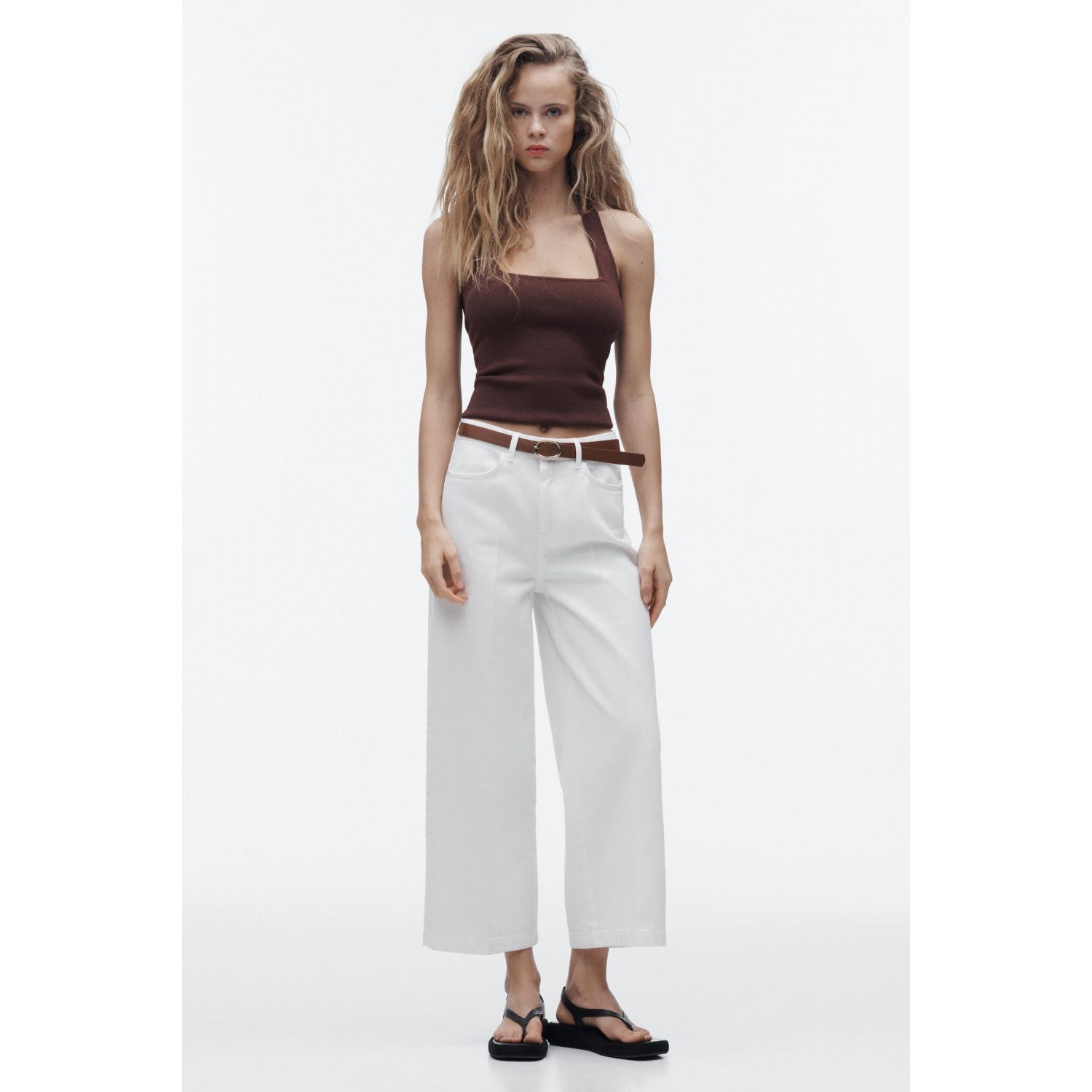 

Z1975 HIGH-RISE STRAIGHT JEANS WITH BELT