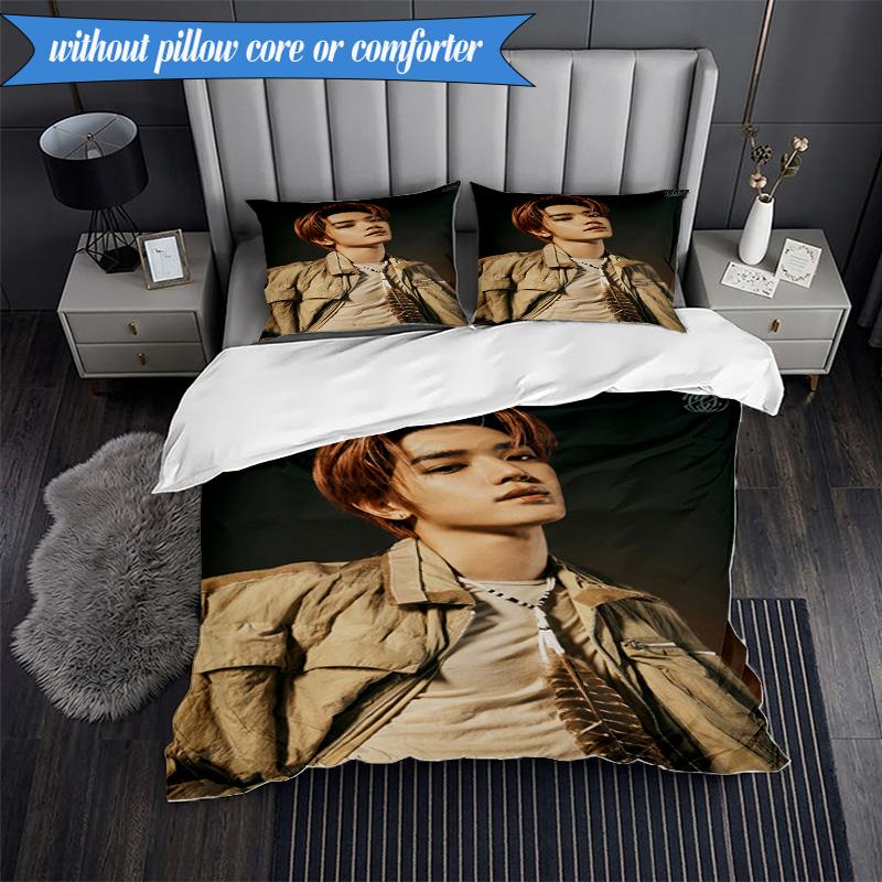 K-pop Group Stray 3pcs K-pop Music Group Bedding set,Ideal for Bedroom, Dormitory,Including Duvet Cover And 2pcs Pillowcases,Fan Gifts