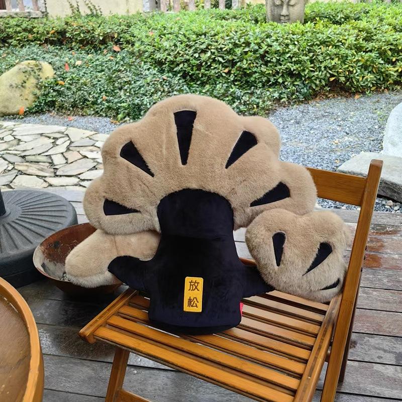New Chinese-style Money Tree Pillow Light Luxury Golden Mink Velvet Special-shaped Pine Tree Home Decoration Homestay Sofa Pillow Cushion