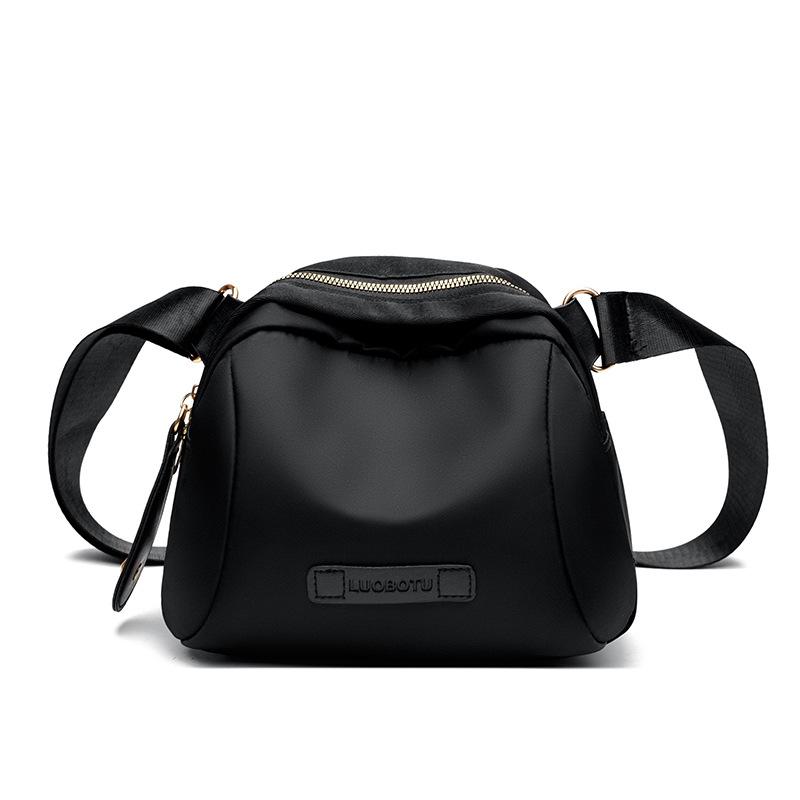 Trendy Women Nylon Chest Crossbody Bag Waterproof Shoulder Bag Lightweight & Secure Zipper Purse for Effortless Everyday Style