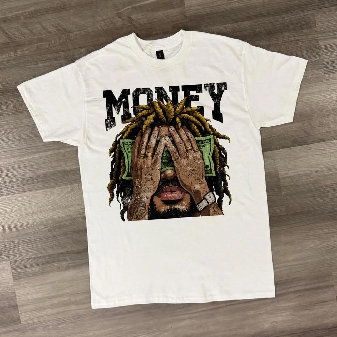 Летняя Футболка с принтом  Денежный вид , Уличный стиль, Рэп, Стремление, Городской Хип-хоп, Арт, Мода, 100% Чистый Хлопок, Повседневный Топ S