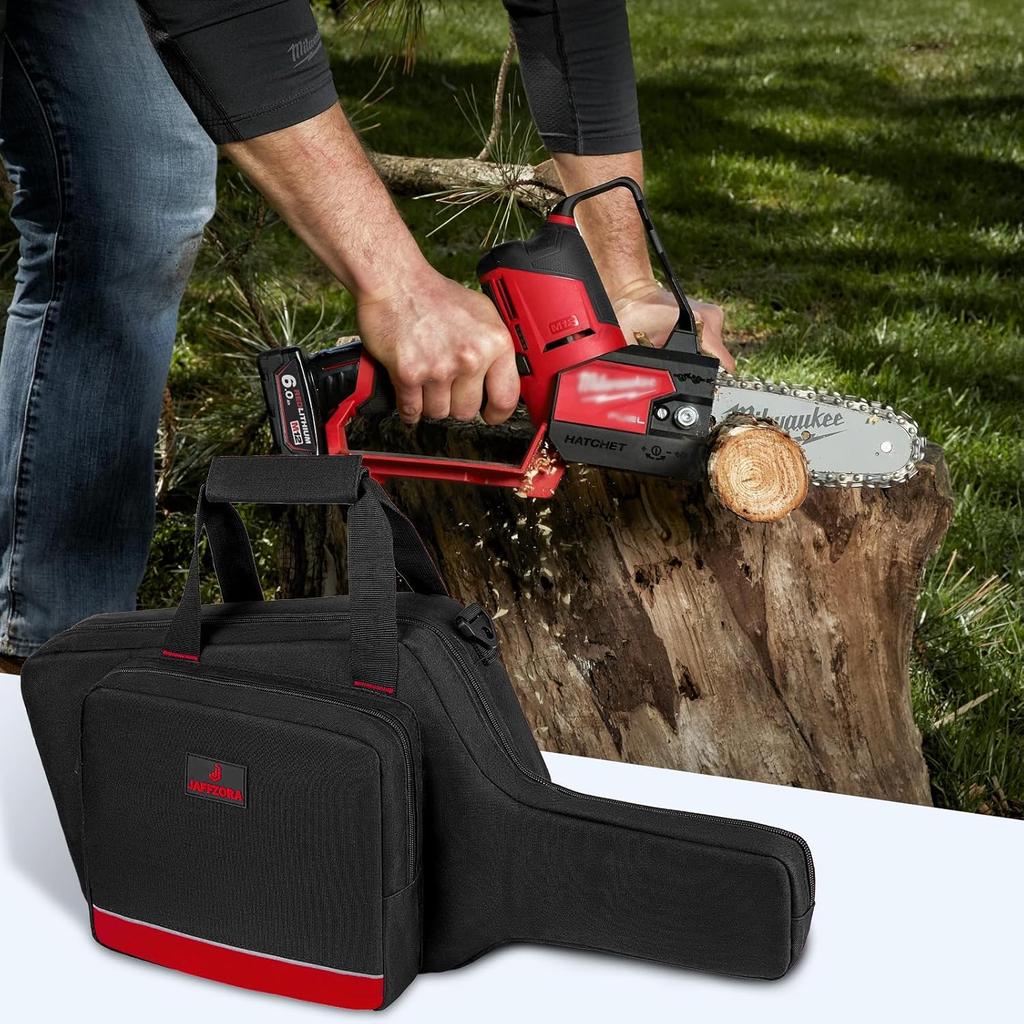 Mini-Kettensägenkoffer Kompatibel mit Milwaukee Elektrowerkzeug M18/ M12/CRDLSS 12V Fuel Hatchet 6Zoll 8Zoll Astschere, Wasserdichter Kettensägen-Aufbewahrungsbeutel Passend für