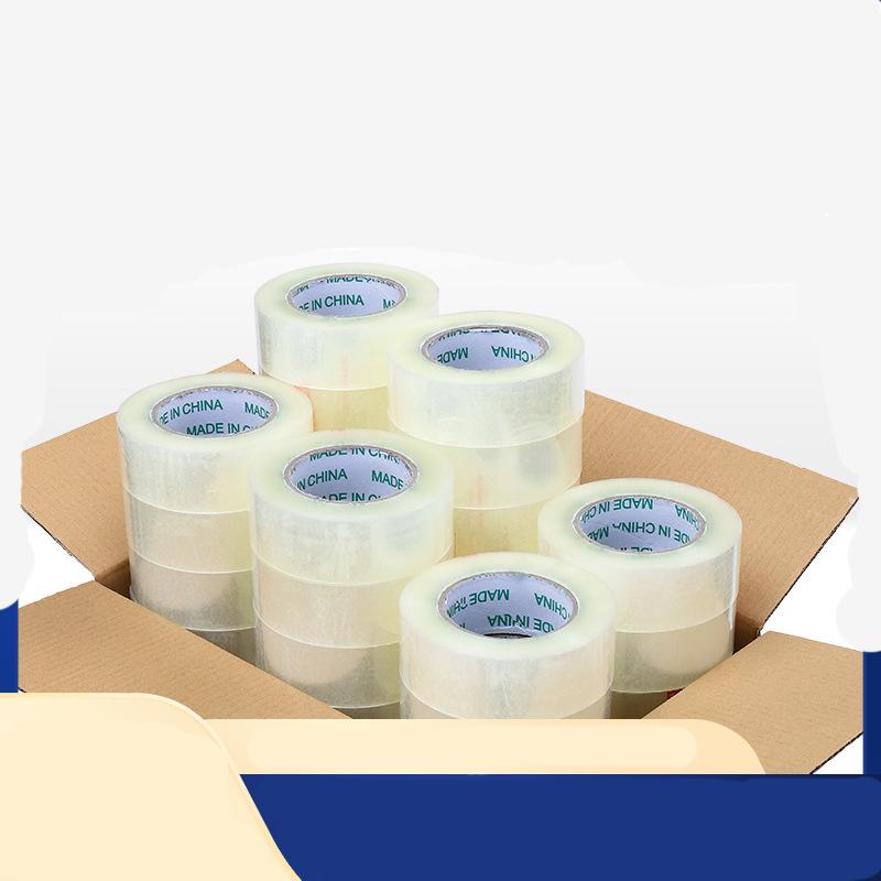 1 Roll of Transparent Tape of Plastic High Viscosity Sealing Tape Sealing Large Thickening and Widening Express Packaging Tape