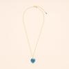 Small Heart Apatite Lucky Charm Necklace for Women [KOAI]