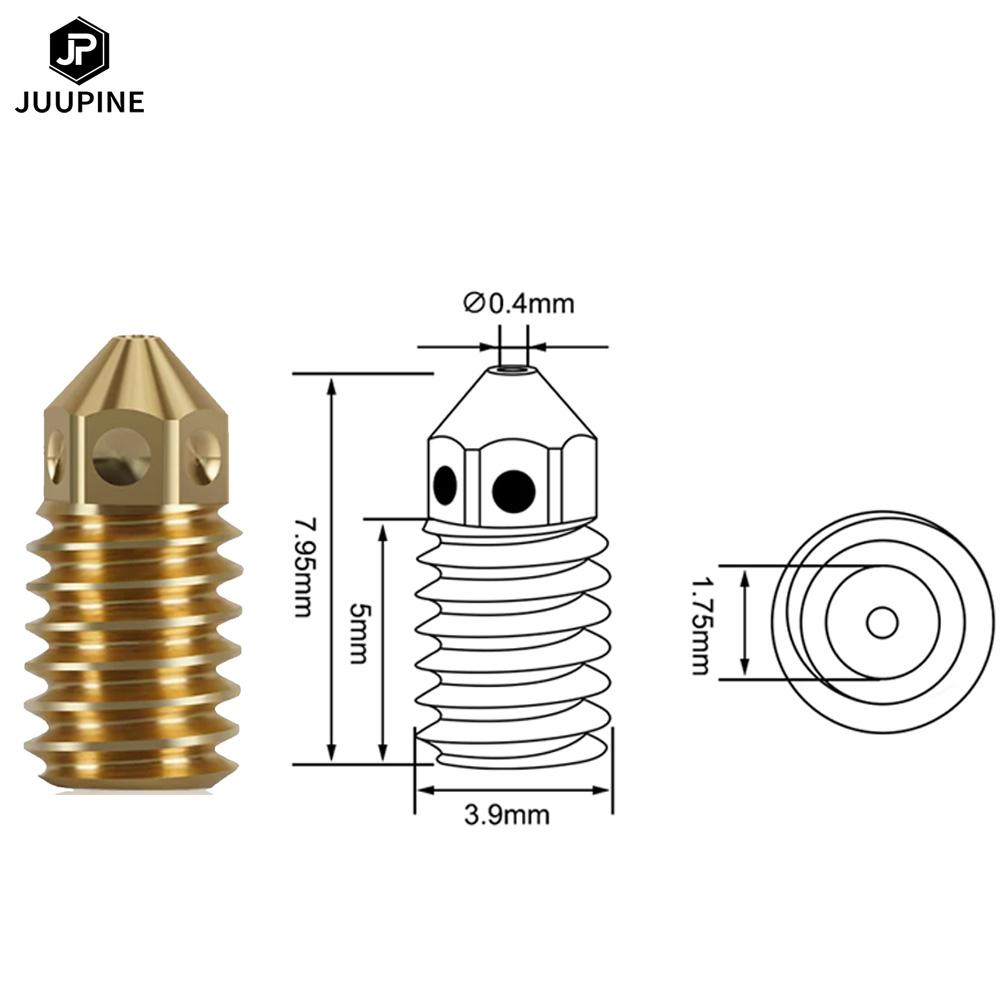 For Bambu Lab A1 Accessories Bambu Lab A1 Mini Nozzle Kit Brass Hardened Steel 0.2 0.4 0.6 0.8 For Bambulab A1 Upgrade Hotend