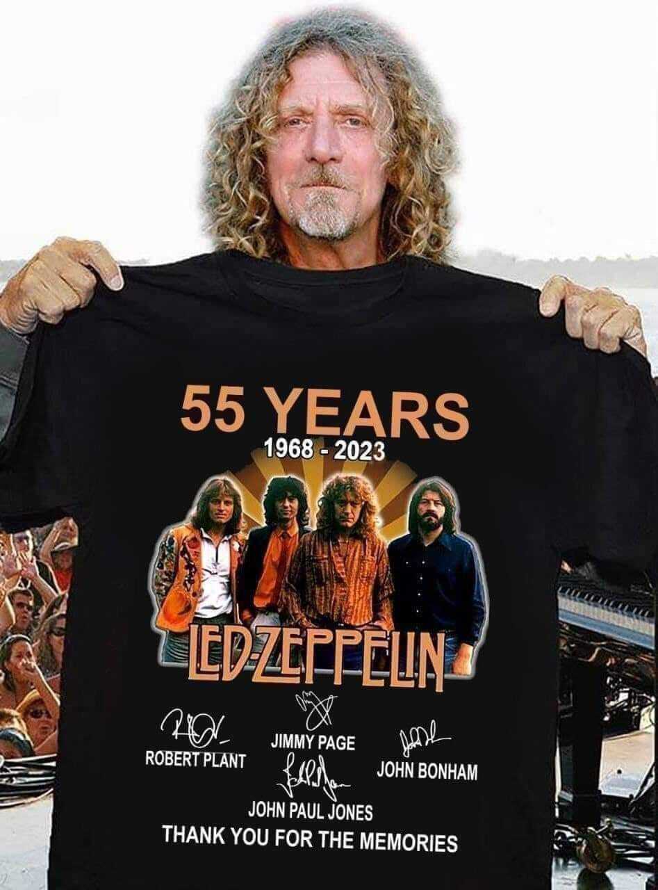НОВАЯ футболка Led Zeppelin 55 лет 1968-2023 спасибо за воспоминания XL