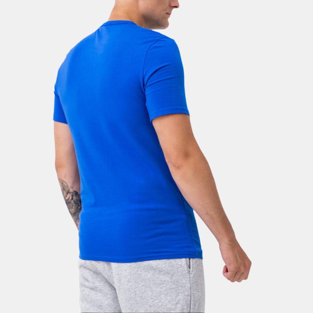 Calvin Klein Letter Logo Print Comfortable Simple Round Neck Short Sleeve T-Shirt Men T-Shirts Royal-Blue NM1903-401