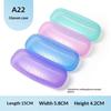 Sunglasses Case Hard Frosted Plastic Ultra Light Portable Dustproof Eyewear Storage Box for Business Trip Travel