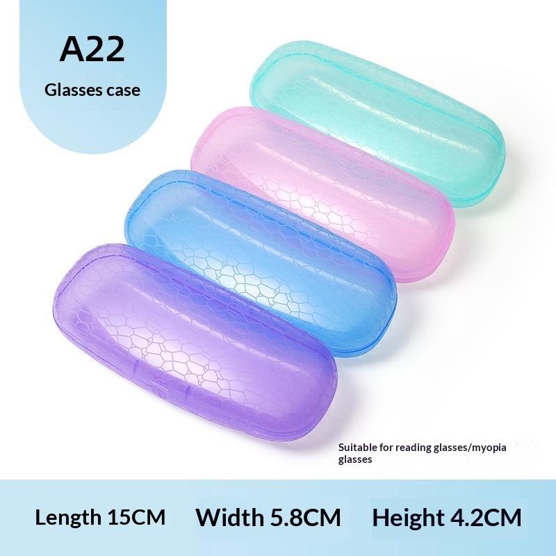 Sunglasses Case Hard Frosted Plastic Ultra Light Portable Dustproof Eyewear Storage Box for Business Trip Travel