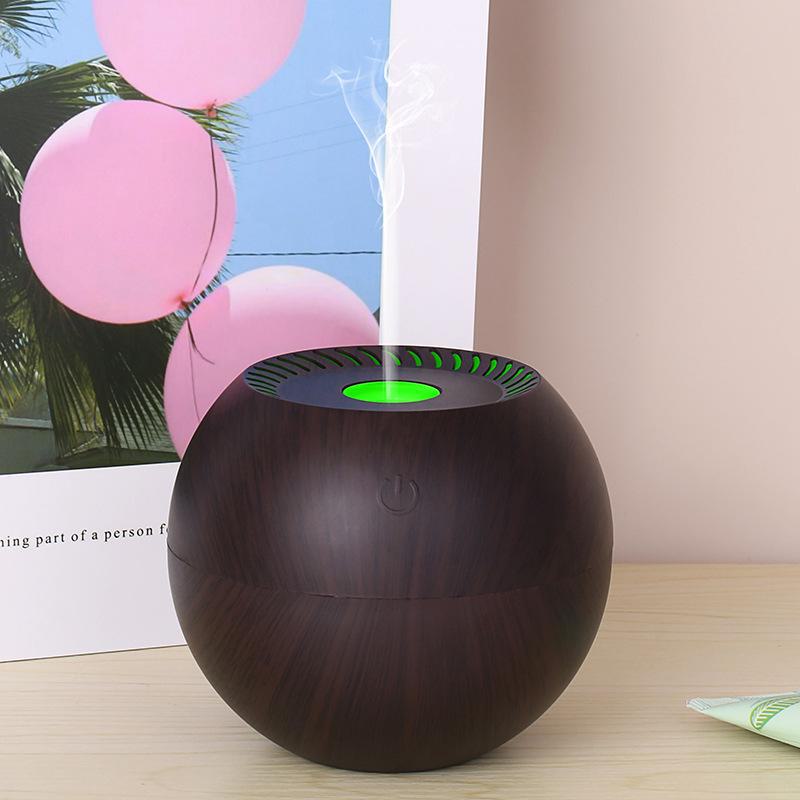 Creative USB Fog & Wood Grain Aromatherapy Humidifier with Custom Logo Option