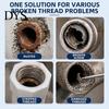 Extracteur de filetage de tuyau endommagé 1/2/3 pièces Outil cassé, Extracteur, pour tuyaux 1/2" Heavy Duty 3/4" 1", Puissance de retrait sans effort Perceuse électrique