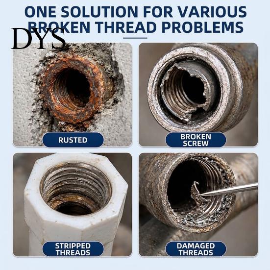 Extracteur de filetage de tuyau endommagé 1/2/3 pièces Outil cassé, Extracteur, pour tuyaux 1/2" Heavy Duty 3/4" 1", Puissance de retrait sans effort Perceuse électrique