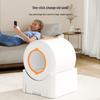 Smart Enclosed Cat Litter Box with Automatic Scooping, Deodorizing, Sterilizing, Anti-Splashing Features, and Mobile Remote Control