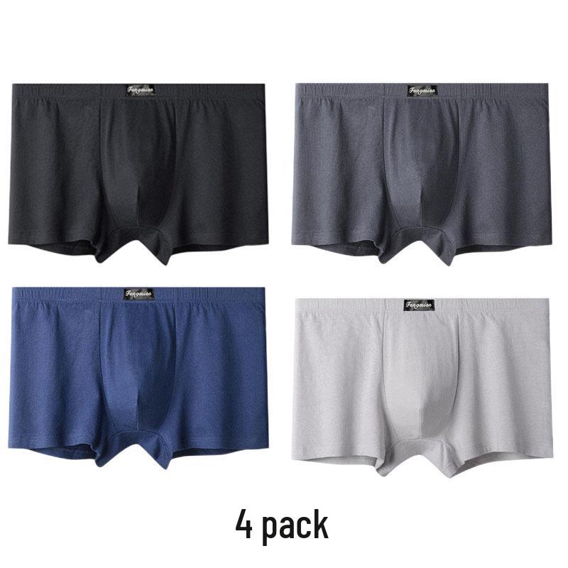 Pánské boxerky z čisté bavlny - Prodyšné, pas plus size, ideální pro teenagery a dospělé.