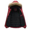 Men's Winter Thick Hooded Jacket with Fur Collar - Warm, Loose, Casual Outdoor Top