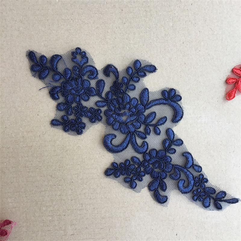 

Многоцветная вуаль, аксессуары, кружевное свадебное платье с цветочным узором, головной убор, кружевная одежда, аппликация 22.5cm*10cm