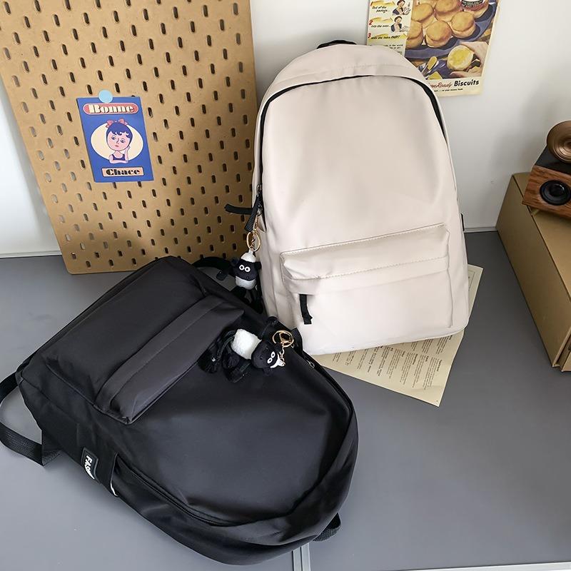 Backpack Men's Simple Large Capacity Travel Backpack Women's Casual Junior High School Student High School Student School Bag Men