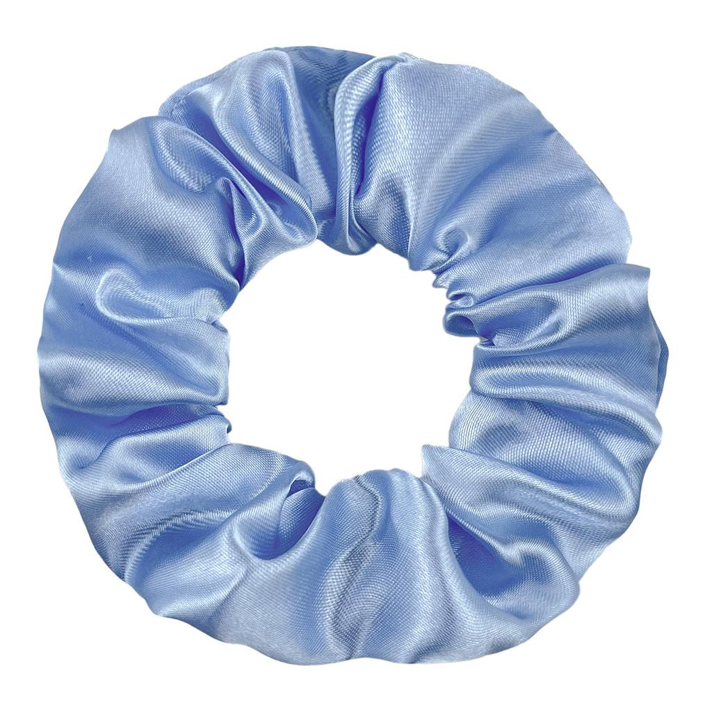 Seidensatin Scrunchies Damen Einfarbig Haargummi Elegant Pferdeschwanzhalter Gummiband Elastisches Haarband Haaraccessoires