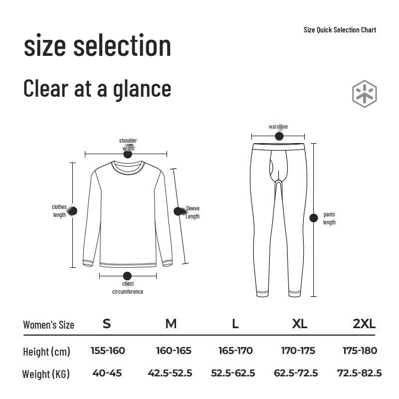 HLA 230g Double-Sided Fleece Thermal Underwear Set