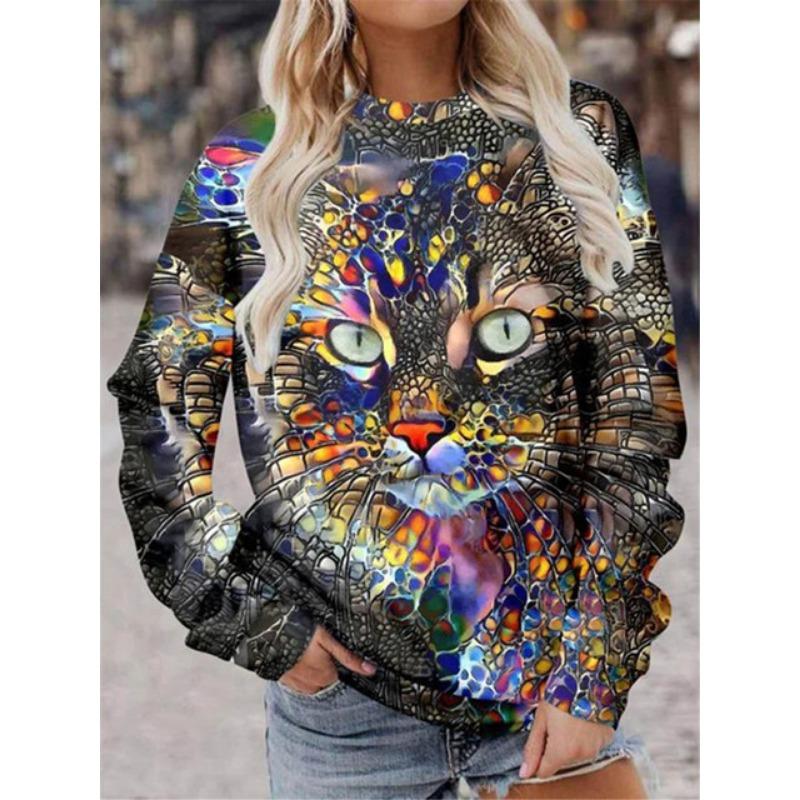 Женская футболка с принтом в виде граффити и чернил — фото 16