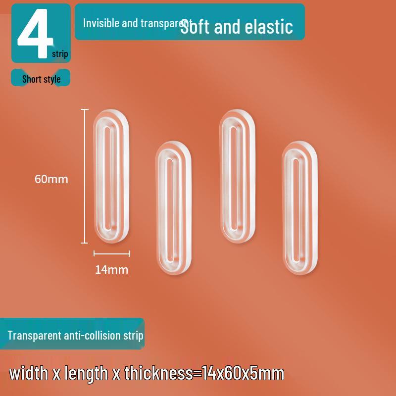 Silicone Door Handle Anti-Collision Buffer Pad for Wall and Glass Protection