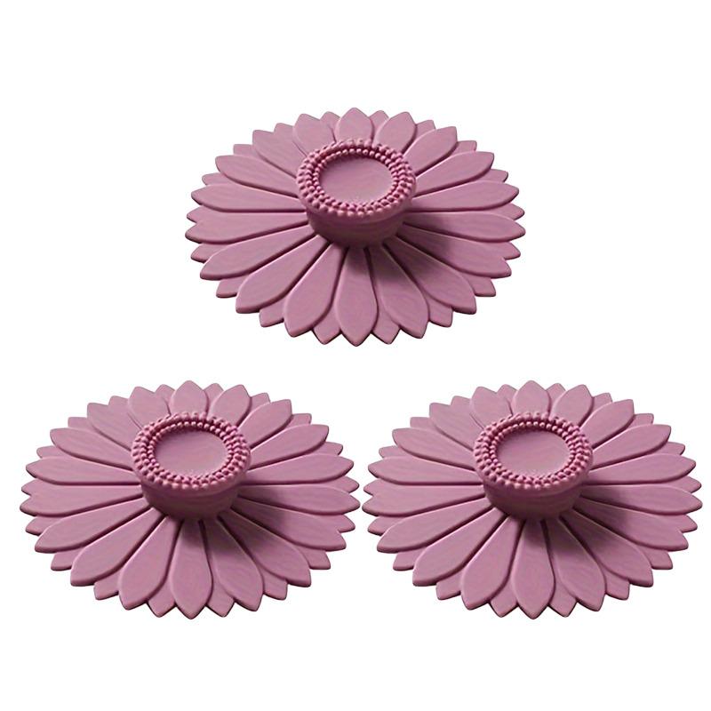 1/3Pcs Silicone Drink Cup Lids 10.5cm Creative Round Mug Cover Reusable Anti Dust Cup Covers Cute Coffee Mug Lid