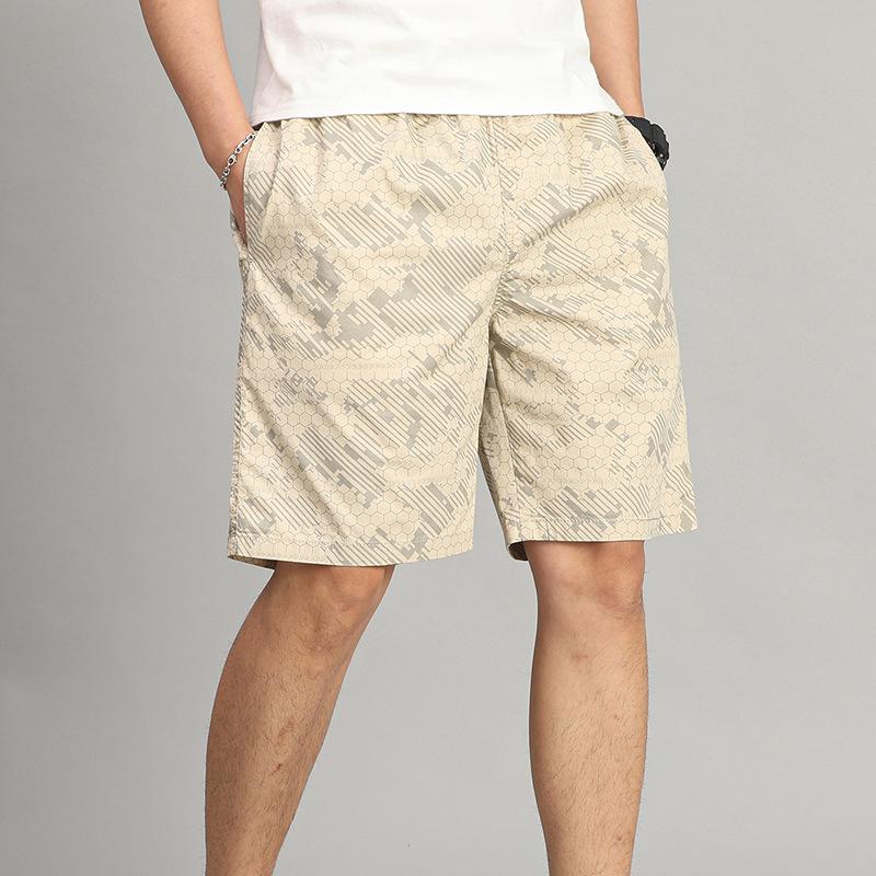 Summer Men's Casual Shorts, Sports Pants, Middle-aged Men's Plus Size Business Casual Five Quarter Shorts