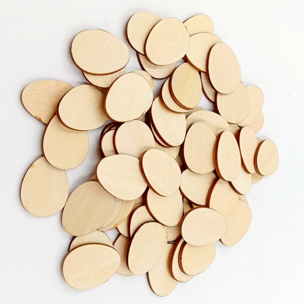 10Pcs 120Mm Egg Shape Raw Wood Crafts Unfinished DIY Decoration Pieces for Painting Stenciling Tags Wall Art Christmas Nursery
