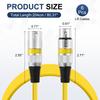 uxcell XLR Cable 6-Pack, 2m, Microphone Cable, XLR Male-Female, 3-Pin, Balanced Connection, for Live Performances, Recording Studios, Mixers, and