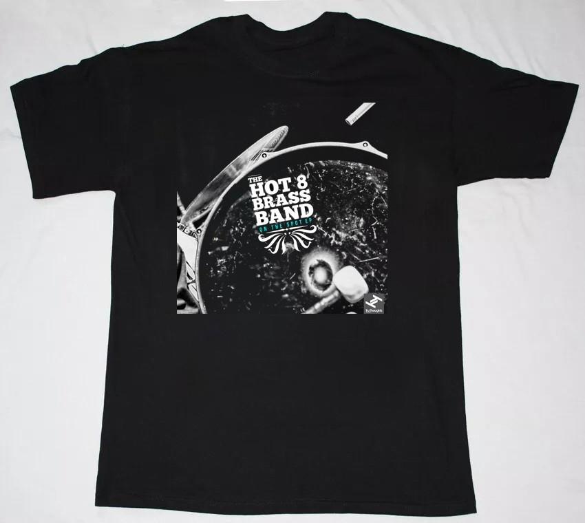 

Hot 8 Brass Band Shirt Black Tee Album Cotton S to 5XL MI861 Unisex T-Shirt L